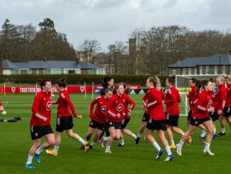Wales Women training