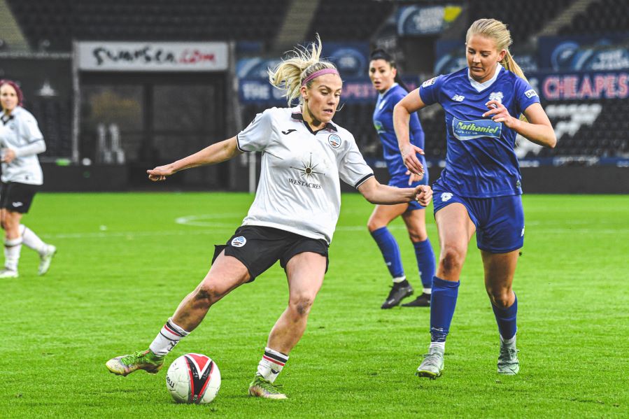 The Adran Premier's top two drew at Swansea.com Stadium.